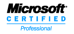 We are Certified Microsoft Professionals.