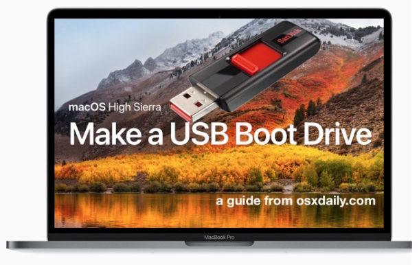 How to make a macOS High Sierra USB boot installer drive