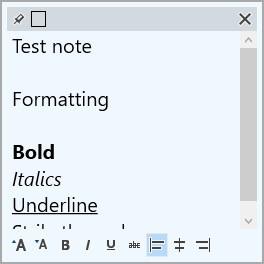 PeperNote text formatting