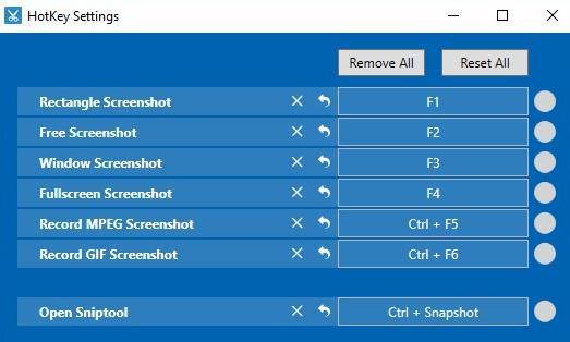 Sniptool v2 hotkeys